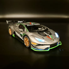 Load image into Gallery viewer, Explorafind 2022 Lamborghini Huracán LP 620-2 Super Trofeo EVO2 Grey 1:32 Die Cast Car