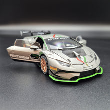 Load image into Gallery viewer, Explorafind 2022 Lamborghini Huracán LP 620-2 Super Trofeo EVO2 Grey 1:32 Die Cast Car