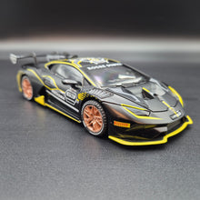 Load image into Gallery viewer, Explorafind 2022 Lamborghini Huracán LP 620-2 Super Trofeo EVO2 Satin Black 1:32 Die Cast Car