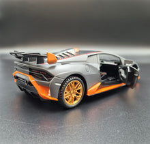 Load image into Gallery viewer, Explorafind 2022 Lamborghini Huracan STO Matte Grey 1:24 Die Cast Car