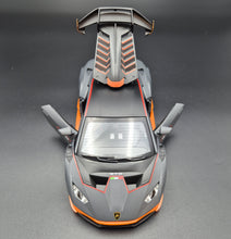 Load image into Gallery viewer, Explorafind 2022 Lamborghini Huracan STO Matte Grey 1:24 Die Cast Car
