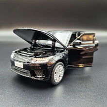 Load image into Gallery viewer, Explorafind 2022 Range Rover Sport Black 1:32 Die Cast Car