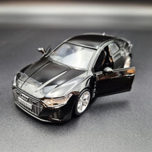 Load image into Gallery viewer, Explorafind 2023 Audi RS7 Black 1:32 Die Cast Car