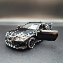 Load image into Gallery viewer, Explorafind 2023 BMW M4 G82 Coupe Black 1:32 Die Cast Car