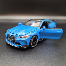 Load image into Gallery viewer, Explorafind 2023 BMW M4 G82 Coupe Blue 1:32 Die Cast Car