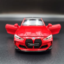 Load image into Gallery viewer, Explorafind 2023 BMW M4 G82 Coupe Red 1:32 Die Cast Car