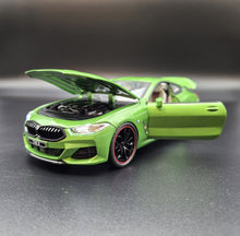 Load image into Gallery viewer, Explorafind 2023 BMW M8 840 Series Coupe Green 1:24 Die Cast Car