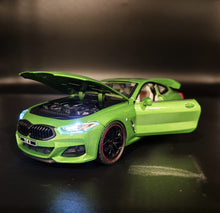 Load image into Gallery viewer, Explorafind 2023 BMW M8 840 Series Coupe Green 1:24 Die Cast Car