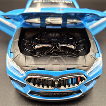Load image into Gallery viewer, Explorafind 2023 BMW M8 Manhart MH8 800 Blue 1:24 Die Cast Car