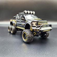 Load image into Gallery viewer, Explorafind 2023 Ford Raptor F-150 6x6 Black 1:24 Die Cast Pickup
