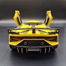 Load image into Gallery viewer, Explorafind 2023 Lamborghini Aventador SVJ 63 Yellow 1:24 Die Cast Car