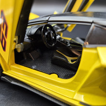 Load image into Gallery viewer, Explorafind 2023 Lamborghini Aventador SVJ 63 Yellow 1:24 Die Cast Car