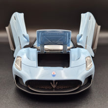 Load image into Gallery viewer, Explorafind 2023 Maserati MC20 Sky Blue 1:24 Die Cast Car