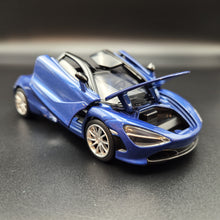 Load image into Gallery viewer, Explorafind 2023 McLaren 720S Blue 1:32 Die Cast Car