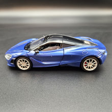 Load image into Gallery viewer, Explorafind 2023 McLaren 720S Blue 1:32 Die Cast Car