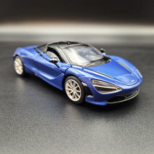 Load image into Gallery viewer, Explorafind 2023 McLaren 720S Blue 1:32 Die Cast Car