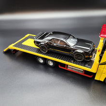 Load image into Gallery viewer, Explorafind 2023 Mercedes-Benz Actros Truck with Tilt Tray Yellow 1:24 Die Cast Truck