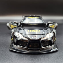 Load image into Gallery viewer, Explorafind 2023 Toyota Supra GT4 Black 1:24 Die Cast Race Car
