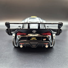 Load image into Gallery viewer, Explorafind 2023 Toyota Supra GT4 Black 1:24 Die Cast Race Car