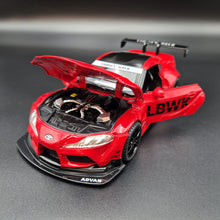 Load image into Gallery viewer, Explorafind 2023 Toyota Supra GT4 Red 1:24 Die Cast Race Car