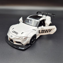 Load image into Gallery viewer, Explorafind 2023 Toyota Supra GT4 White 1:24 Die Cast Race Car