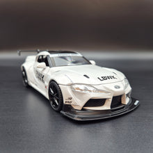 Load image into Gallery viewer, Explorafind 2023 Toyota Supra GT4 White 1:24 Die Cast Race Car