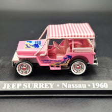 Load image into Gallery viewer, Altaya 1960 Jeep Surrey Taxi Cab Carribean Palace Nassau Pink 1:43 Diecast Model