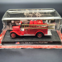 Load image into Gallery viewer, Amercom 1926 Ford Model T Fire Truck USA Chicago Fire Department 1:72 Die Cast Model