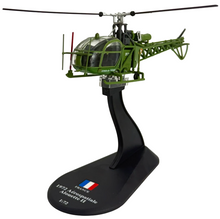 Load image into Gallery viewer, Amercom 1972 Aerospatiale Alouette II France French Army 1:72 Diecast Helicopter Model