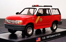 Load image into Gallery viewer, Amercom 1997 Ford Explorer XLT USA Philadelphia Fire Dept Technical Support Unit 1:43 Die Cast Model