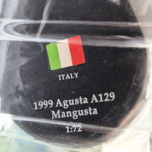 Load image into Gallery viewer, Amercom 1999 Agusta A129 Mangusta (Mongoose) Italy Italian Army 1:72 Diecast Helicopter