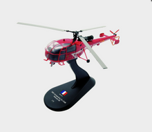 Load image into Gallery viewer, Amercom 2002 Aerospatiale SA-316B Alouette III France Sécurité Civile (Civil Security) 1:72 Diecast Helicopter Model
