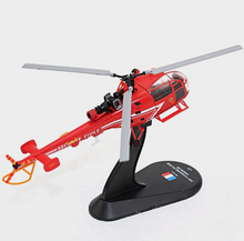 Load image into Gallery viewer, Amercom 2002 Aerospatiale SA-316B Alouette III France Sécurité Civile (Civil Security) 1:72 Diecast Helicopter Model