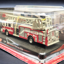Load image into Gallery viewer, Amercom 2005 Quint Pierce Aerial and Pump Fire Engine "Bohemia Fire Dept" 1:87 Die Cast Model