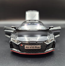 Load image into Gallery viewer, Explorafind 2020 Audi R8 V10 Black 1:24 Die Cast Car
