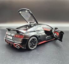 Load image into Gallery viewer, Explorafind 2020 Audi R8 V10 Black 1:24 Die Cast Car
