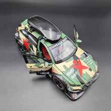Load image into Gallery viewer, Explorafind 2021 Audi RS6 Wagon Green Camouflage 1:24 Die Cast Car