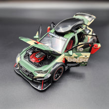 Load image into Gallery viewer, Explorafind 2021 Audi RS6 Wagon Green Camouflage 1:24 Die Cast Car
