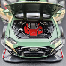 Load image into Gallery viewer, Explorafind 2021 Audi RS6 Wagon Green Camouflage 1:24 Die Cast Car
