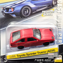 Load image into Gallery viewer, Explorafind 1986 Toyota AE86 Corolla Levin/Sprinter Trueno Red 1:64 Die Cast Car