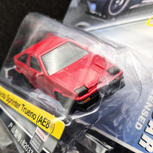 Load image into Gallery viewer, Explorafind 1986 Toyota AE86 Corolla Levin/Sprinter Trueno Red 1:64 Die Cast Car