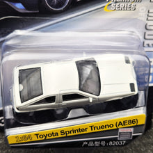 Load image into Gallery viewer, Explorafind 1986 Toyota AE86 Corolla Levin/Sprinter Trueno White 1:64 Die Cast Car