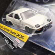 Load image into Gallery viewer, Explorafind 1986 Toyota AE86 Corolla Levin/Sprinter Trueno White 1:64 Die Cast Car