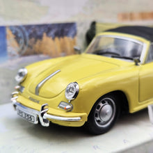 Load image into Gallery viewer, Cararama 1961 Porsche 356B Yellow #251D 1:43 Die Cast Model