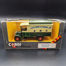 Load image into Gallery viewer, Corgi 1929 Thornycroft Van with Roof Rack - Chivers &amp; Sons C859/2 1985 Corgi Classics 1:43 Diecast Model