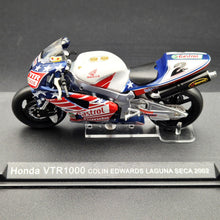 Load image into Gallery viewer, DeAgostini Honda VTR1000 Laguna Seca 2002 - Colin Edwards 1:24 MotoGP Collection Die Cast Motorbike