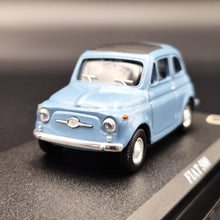 Load image into Gallery viewer, Del Prado 1957 Fiat 500 Pale Blue 1:43 Del Prado Collection Diecast Model