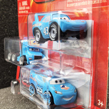 Load image into Gallery viewer, Disney Pixar Cars Mini Racers 3 Pack Dinoco Series-Grey, The King, Dinoco Lightning McQueen Set