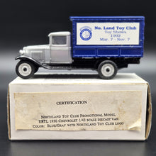 Load image into Gallery viewer, ERTL 1930 Chevrolet Delivery Truck Grey/Blue #9471VO 1:43 Northland Toy Club #28 of 75 Diecast Model