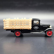 Load image into Gallery viewer, ERTL 1930 Chevrolet Stake Truck Black Livestock Transportation Carl Jones Prop #2503 1:43 Diecast Model